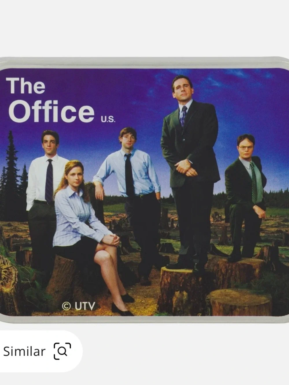 Concept One The Office Dunder Mifflin Bifold Wallet Tin Blue New